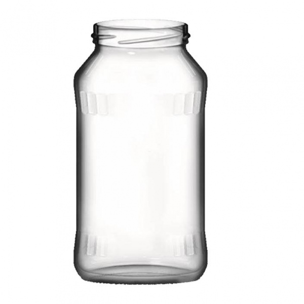 Glass jar 720 ml Facette